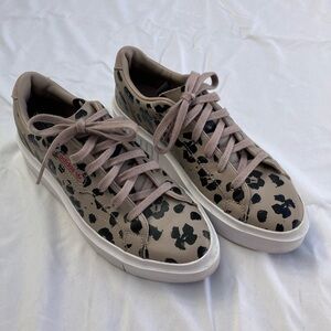 Adidas Sleek leopard trainers